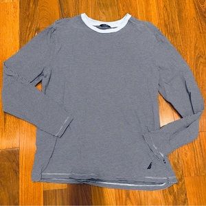 NWOT Nautica Stripe Cotton Shirt